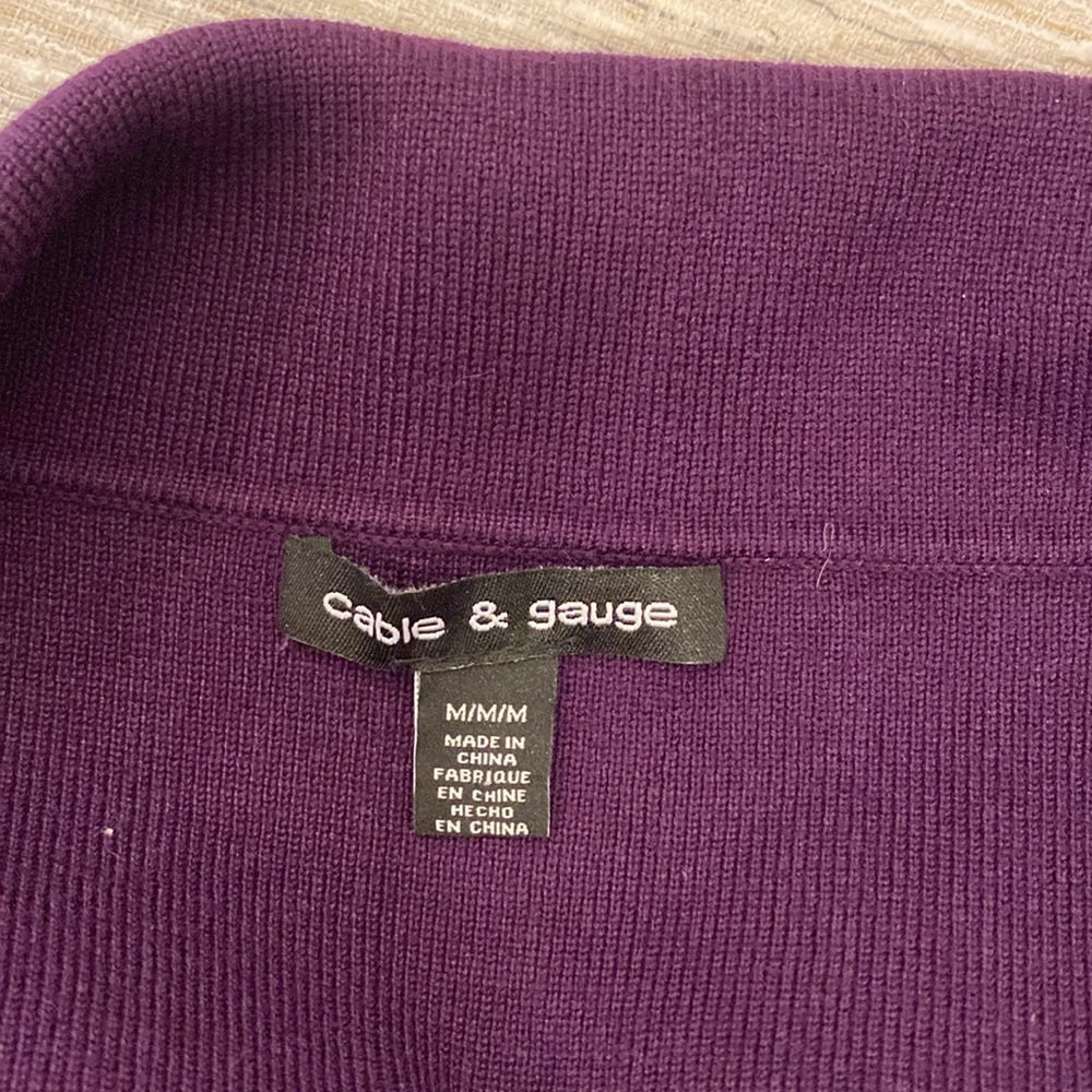 Beautiful purple off the shoulder sweater! - Picture 3 of 3
